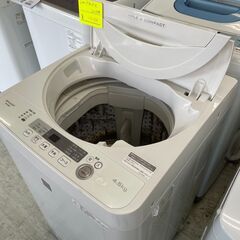 洗濯機の分解クリーニング行っています！配送設置込み　シャープ4.5K洗濯機　2019年製　分解クリーニング済み！！