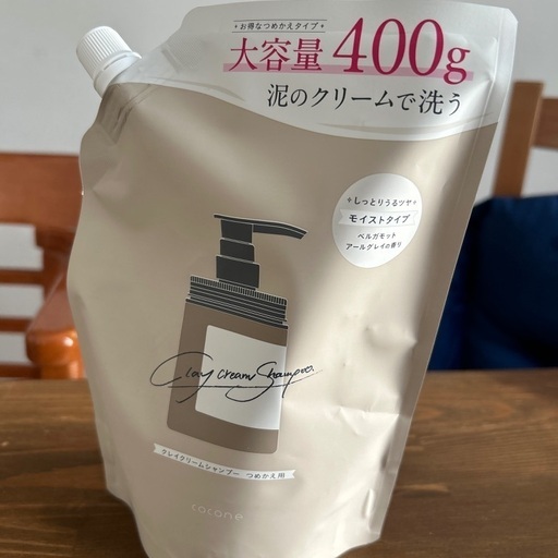 cocone クレイクリームシャンプー ボトル380g、詰め替え400g×3 全国