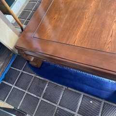 長方形家具調こたつテーブル