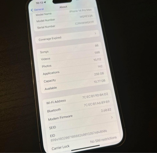 【動作問題なし】iphone 14 Pro MAX 256GB SIMフリー