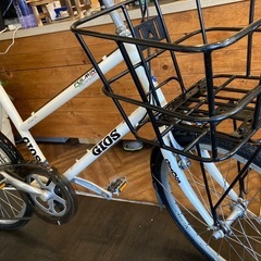 【SALE！全品防犯登録無料！GIOS PUL MINO前後タイヤ・チューブ新品！】7段変速　20インチミニベロ　ホワイト