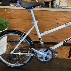 【SALE！全品防犯登録無料！GIOS PUL MINO前後タイヤ・チューブ新品！】7段変速　20インチミニベロ　ホワイト