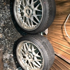 18インチ　RAYS　新品タイヤ付き　ドリケツに