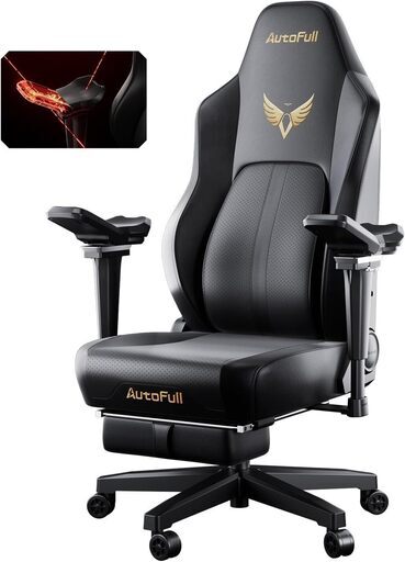 新品　組み立て済　　原価58,000円　AutoFull(オートフル)M6 ゲーミングチェア 通風と加熱座面 幅広座面 通気性パンチングPUレザー「AUTO」可動式ランバーサポート チェア オフィスチェア 6Dアームレスト 椅子 テレワーク ゲームチェアイス いす ワークチェア pcチェア パソコンチ