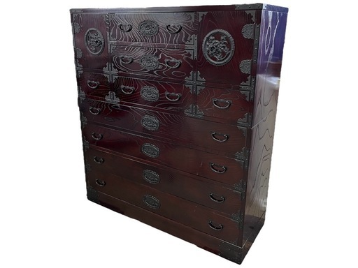 NO.1717 民芸整理箪笥 タンス 7段 民芸家具 収納 家具 中古