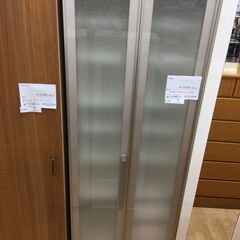 ☆ジモティ割あり☆ 食器棚 シルバー W60×D60×H200 クリーニング済み