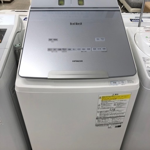 安心の1年間保証付き！HITACHI縦型洗濯乾燥機2022年製10.0kg【トレファク堺福田店】