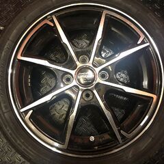 【ZEETEX ZT1000 165/50R15】夏タイヤ【MANARAY SPORT SPIDER 15インチ 4.5J4HPCD100+45】21年製 バリ溝 コペン ムーヴ等　(VTI009)