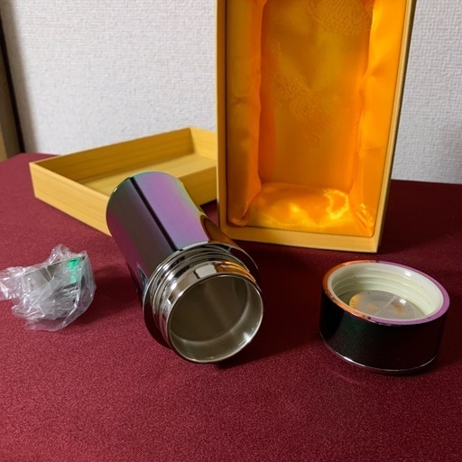 【未使用】銀製ボトル 水筒\n