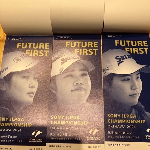 キャンセルでました3人分4日間入場券SONY JLPGA  OKINAWA 2024