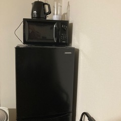 アイリスオーヤマ冷蔵庫、電子レンジ、T-falポット アイリスオーヤマ冷蔵庫、電子レンジ、T-falポット