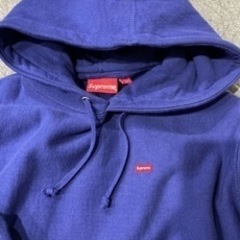 Supreme Small Box フーディー Dark Royal 21FW