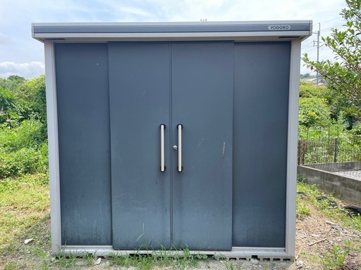ヨド物置 エルモ 物置 倉庫 カギ付き 中古品 屋外使用