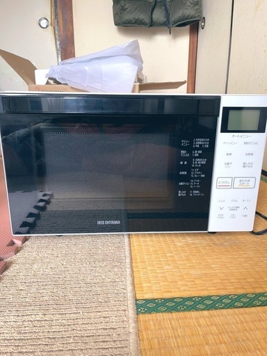 売れました！【ほぼ未使用】アイリスオーヤマ  オーブンレンジ　MO-F1807-W