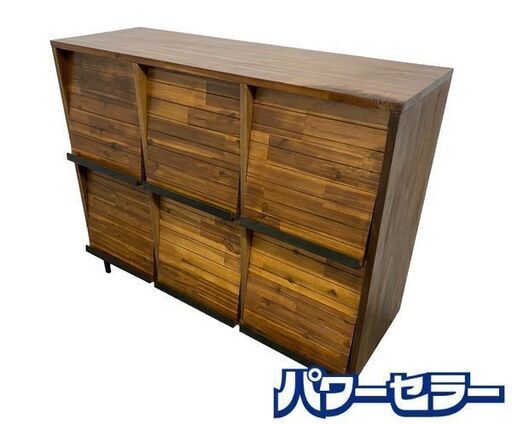 unico/ウニコ SWELLA/スウェラ レコードラック W1190 ヴィンテージ 北欧スタイル 中古家具 店頭引取歓迎 R8658