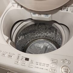 洗濯機 穴なし槽 SHARP ES-GV9G 22年製