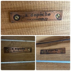 【お話中】a.depeche アデペシュ アンティークテーブル&椅子セット