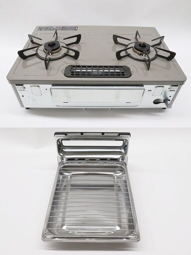 リンナイ グリル付ガステーブル KG67PBRR 2022年製 都市ガス