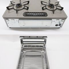 リンナイ　グリル付ガステーブル　KG67PBRR　2022年製　都市ガス　ガスコンロ