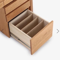 ACTUS ライト付　天然木使用 学習机 デスク&椅子　袖机セット