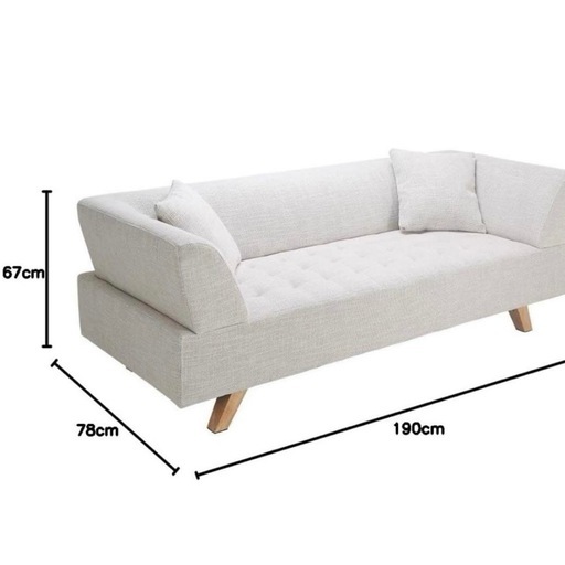 LOWYA ソファー 幅116～] 2人掛け 肉厚フロアソファ リクライニング