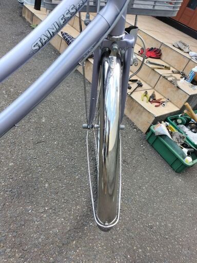 売約済みですm(_ _)m【札幌市内配達無料】整備済み中古車　miyata　stainless　STAA　26インチ　内装3弾切り替え　鍵付き　LEDライト