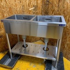 a(6624) マルゼン 二槽シンク BS2-094N バックガードなし W900D450H800 流し台 ステンレス流し台 業務用シンク 直接お引き取りも歓迎 大阪 a(6624) マルゼン 二槽シンク BS2-094N バックガードなし W900D450H800