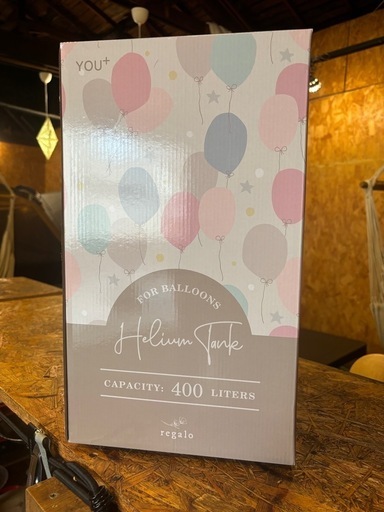 ヘリウムガスボンベ400l \n未使用品