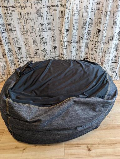 無印良品　からだにフィットするソファー　デニムカバー付　①