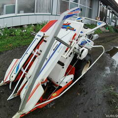 クボタ バインダー RA50 2条刈り 湿田タイヤ整備済み 状態良好