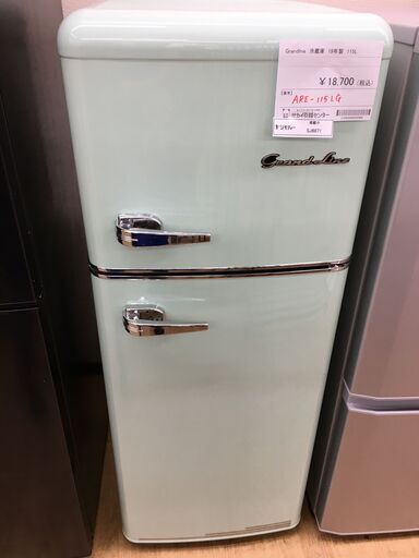 ★ジモティ割あり★ Grandline　グランドライン 冷蔵庫 ARE-115LG 115L 19年製 動作確認／クリーニング済み SJ6871
