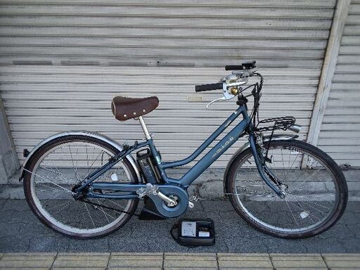[YAMAHA] PAS mina(パス ミナ)26吋 電動アシスト自転車 12.3Ahバッテリー+充電器+キー2本付(マットインディゴ)