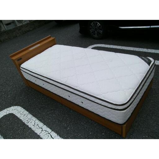 中古品 TOKYO BED シングルベッド マットレス付き 960×2100×230mm