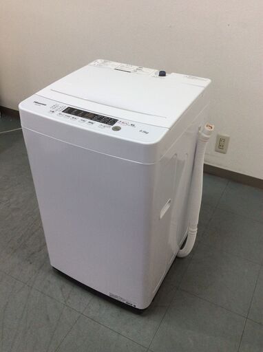 JT9393【Hisense/ハイセンス 5.5㎏洗濯機】美品 2023年製 HW-K55E 家電 洗濯 簡易乾燥付
