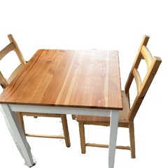 【お引き取り限定】 IKEA レールハムン2人用ダイニングテーブル チェアセット 引取り限定】ダイニングテーブルセット IKEA 2人用 黒 - メルカリ