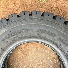 DUNLOP POWER LIFTER 7.50-16 12PR　中古 フォークリフトタイヤ（2023年製）2本SET（00064）