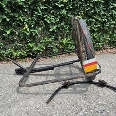 　香川高松横付け　昭和旧車実用運搬自転車のサイドカー　骨董品　