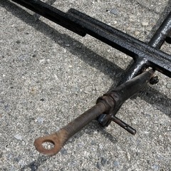 　香川高松横付け　昭和旧車実用運搬自転車のサイドカー　骨董品　