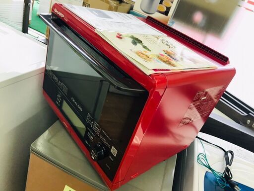 シャープ　ヘルシオ　ウォーターオーブン　2018年製　レッド