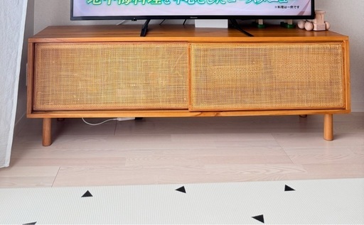 Sale！\nラタン　チーク  テレビボード　テレビ台　150センチ