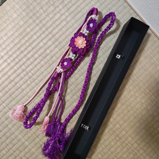 帯〆　つまみ飾り
