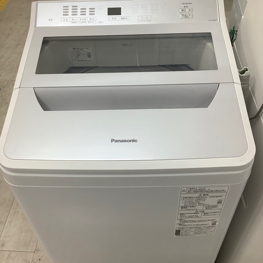 安心の1年間保証付き！Panasonic全自動洗濯機2021年製8.0kg【トレファク堺福田店】