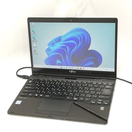 赤字覚悟 日本製 高速SSD タッチ可 13.3型ワイド 2in1ノートパソコン 富士通 U939X/A 中古 第8世代Core i5 8GB Bluetooth Windows11 Office