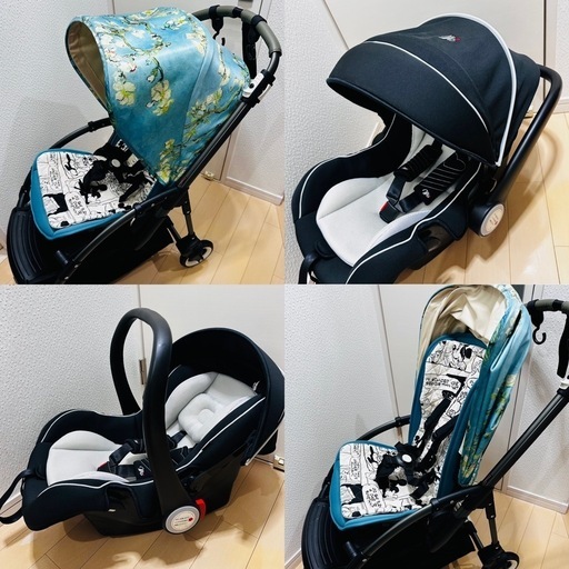 月末SALE❣️バガブー希少限定品　ベビーカー　ベビーチャイルドシートセット