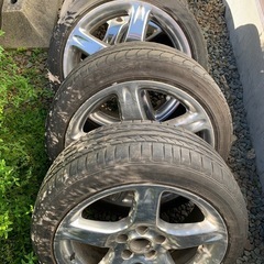 アリスト　トヨタ　純正ホイール　17インチ　アルミホイール　メッキ