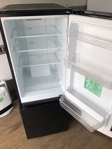 411 NO YRZ-F15LK 福岡市内配送設置無料✨ 2023年 REFAGE 156L 2ドア冷蔵庫 ブラック 右開き - 冷蔵庫