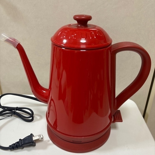 電気ポットのレッド 最大容量 赤 電気ケトル ブルーノ BOE072-RD BRUNO 
