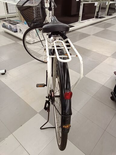 ★ジモティ割あり★  自転車 27インチ ホワイト×ブラック クリーニング済み TC1158 ☆ジモティ割あり☆ 自転車 27インチ ホワイト×ブラック クリーニング