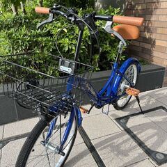 20インチ折りたたみ自転車　6段変速　ほぼ新品