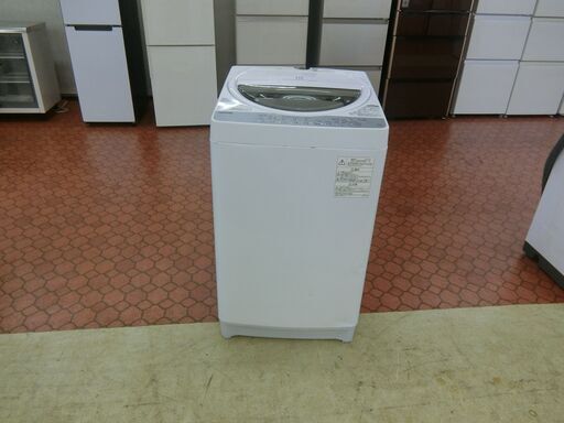 ID 530591　洗濯機7K　東芝　２０１８年　へこみあり　AW-7G6（W)